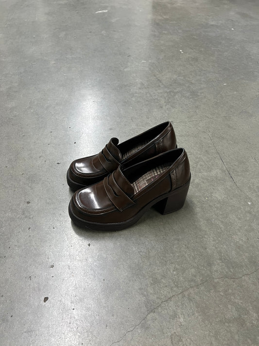 Vintage loafer platforms