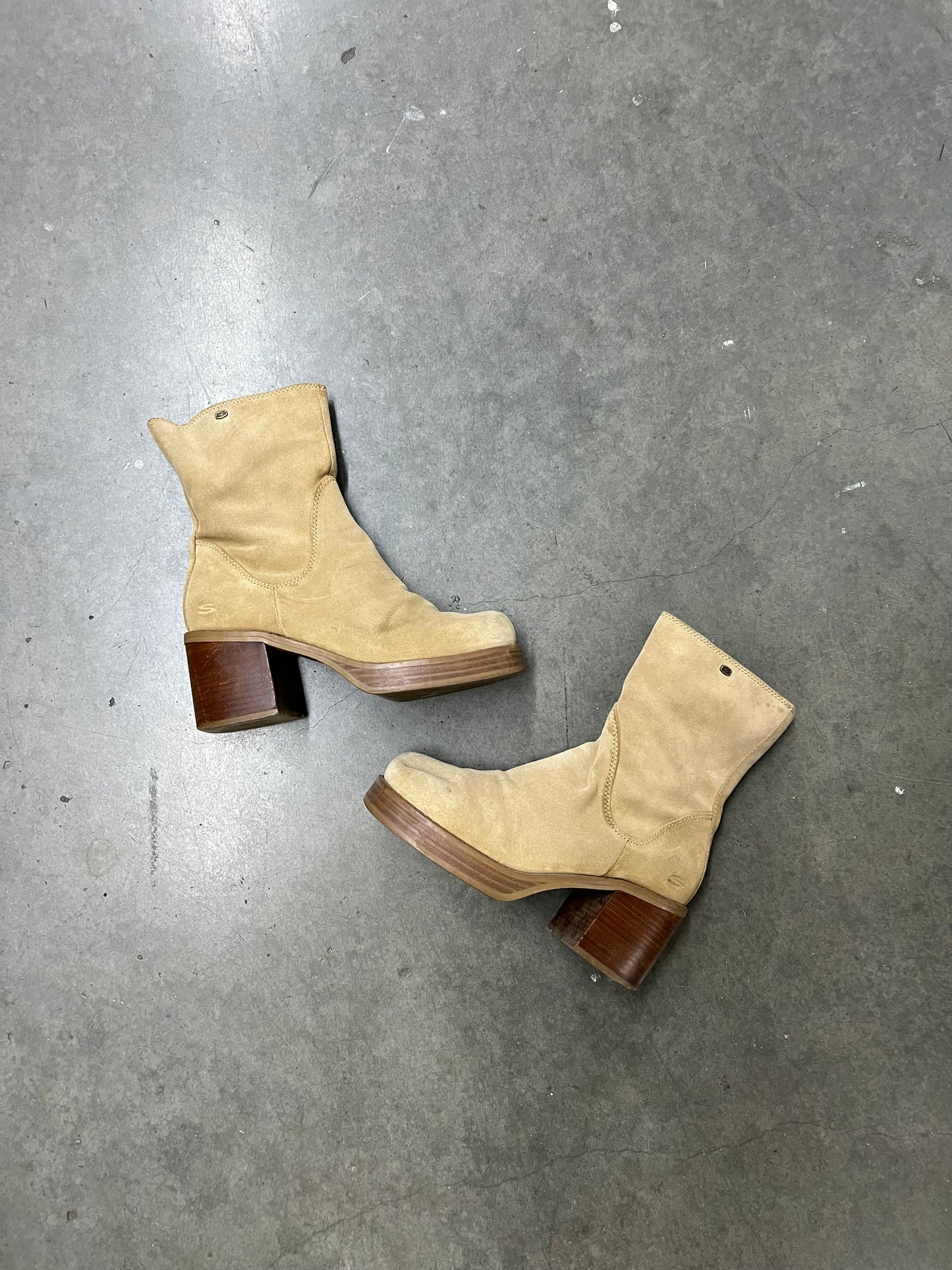 Vintage sketcher platform boots