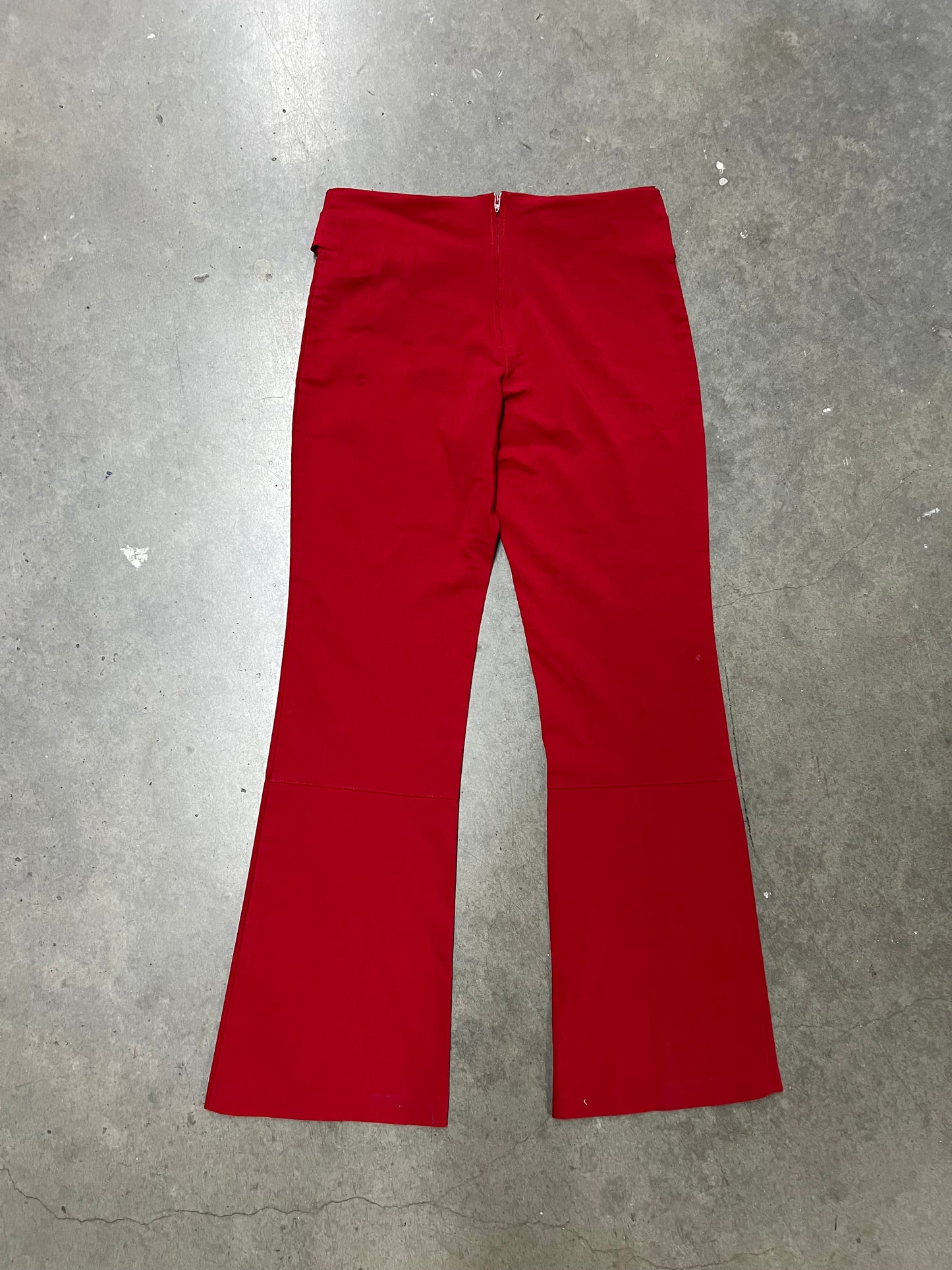 Vintage red lace pants