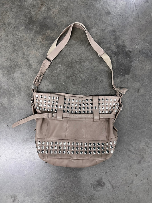 Vintage stud shoulder bag