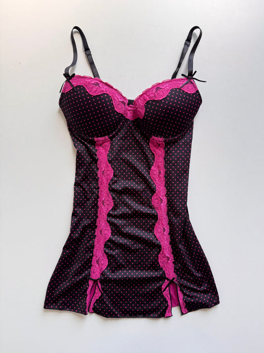 Vintage polkadot slip dress