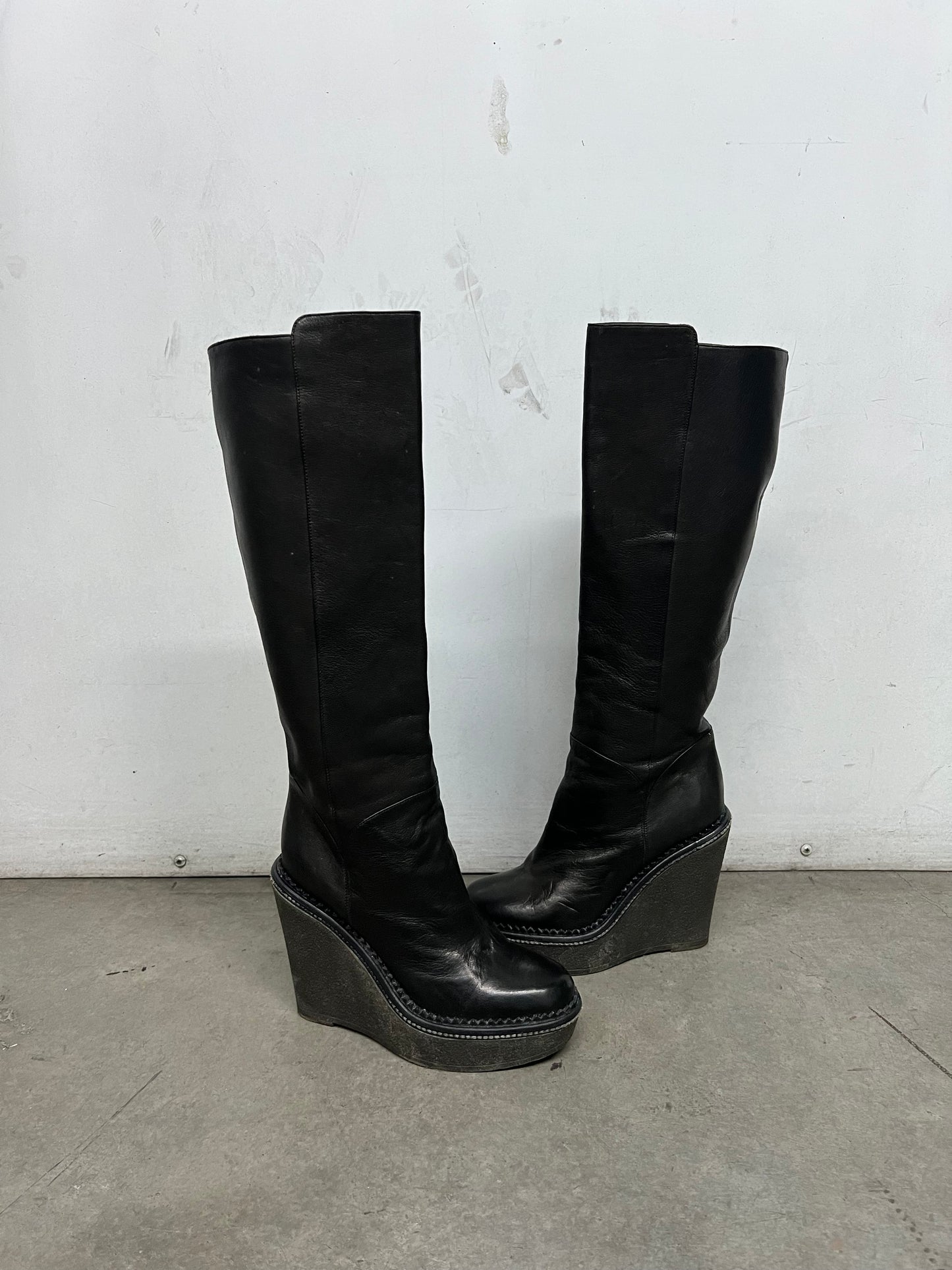 Vintage YSL platform boots