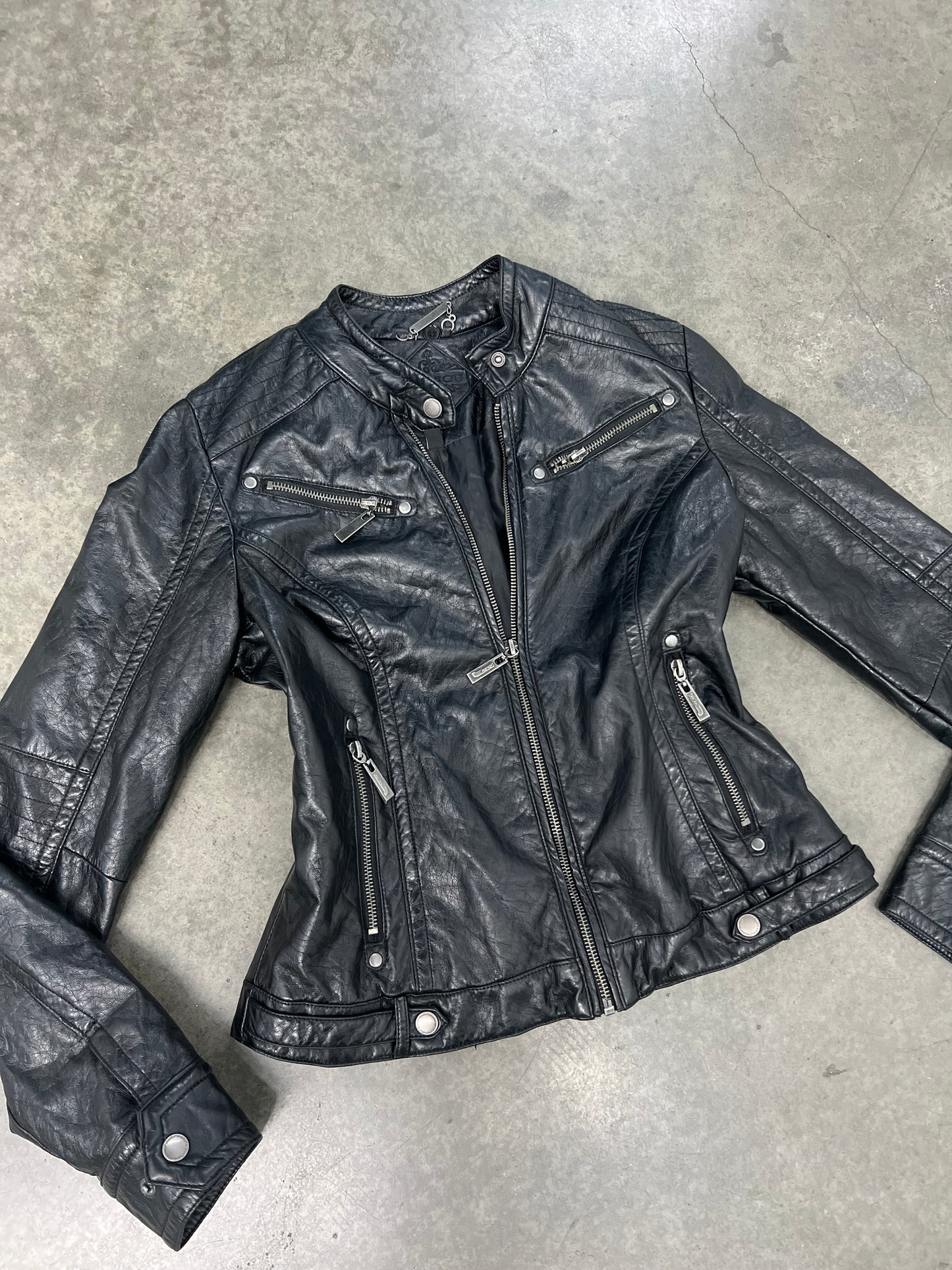 Vintage leather motojacket