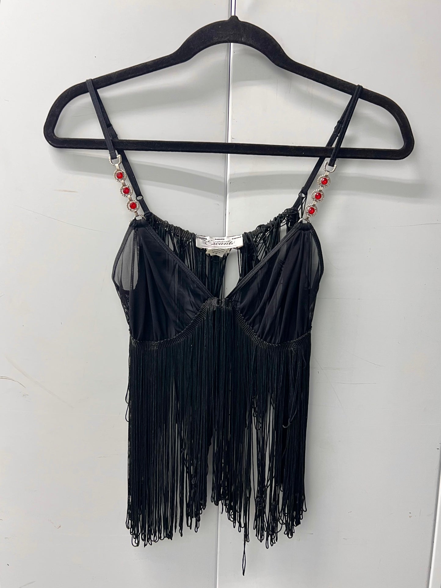 Vintage fringe bra top