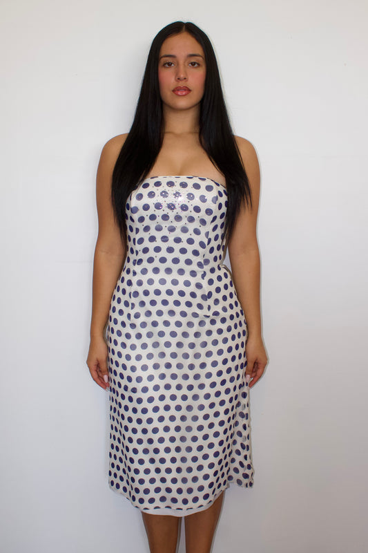 Vintage gunne sax polkadot dress