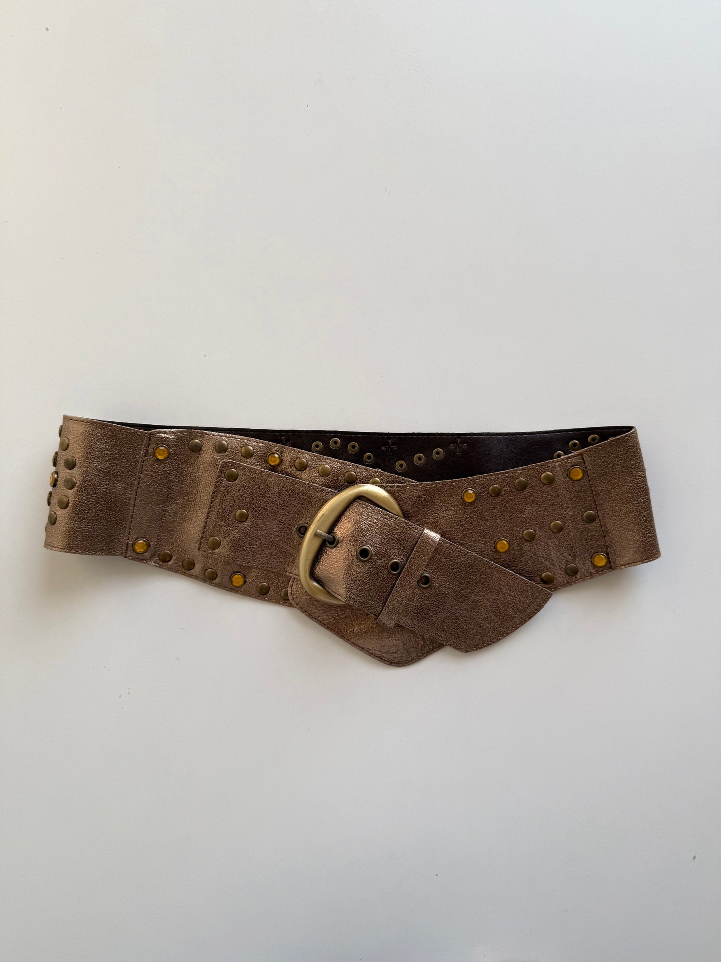 Vintage buckled boho belt