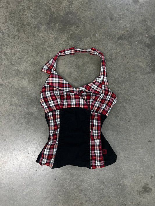 Vintage Tripp plaid corset