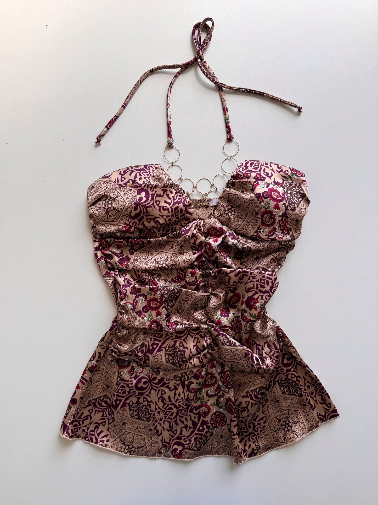 Vintage chain halter top