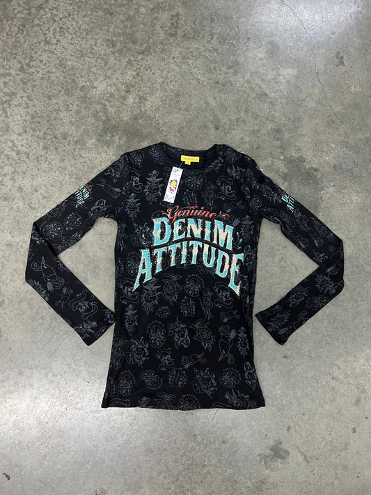 2000’s rhinestoned longsleeve