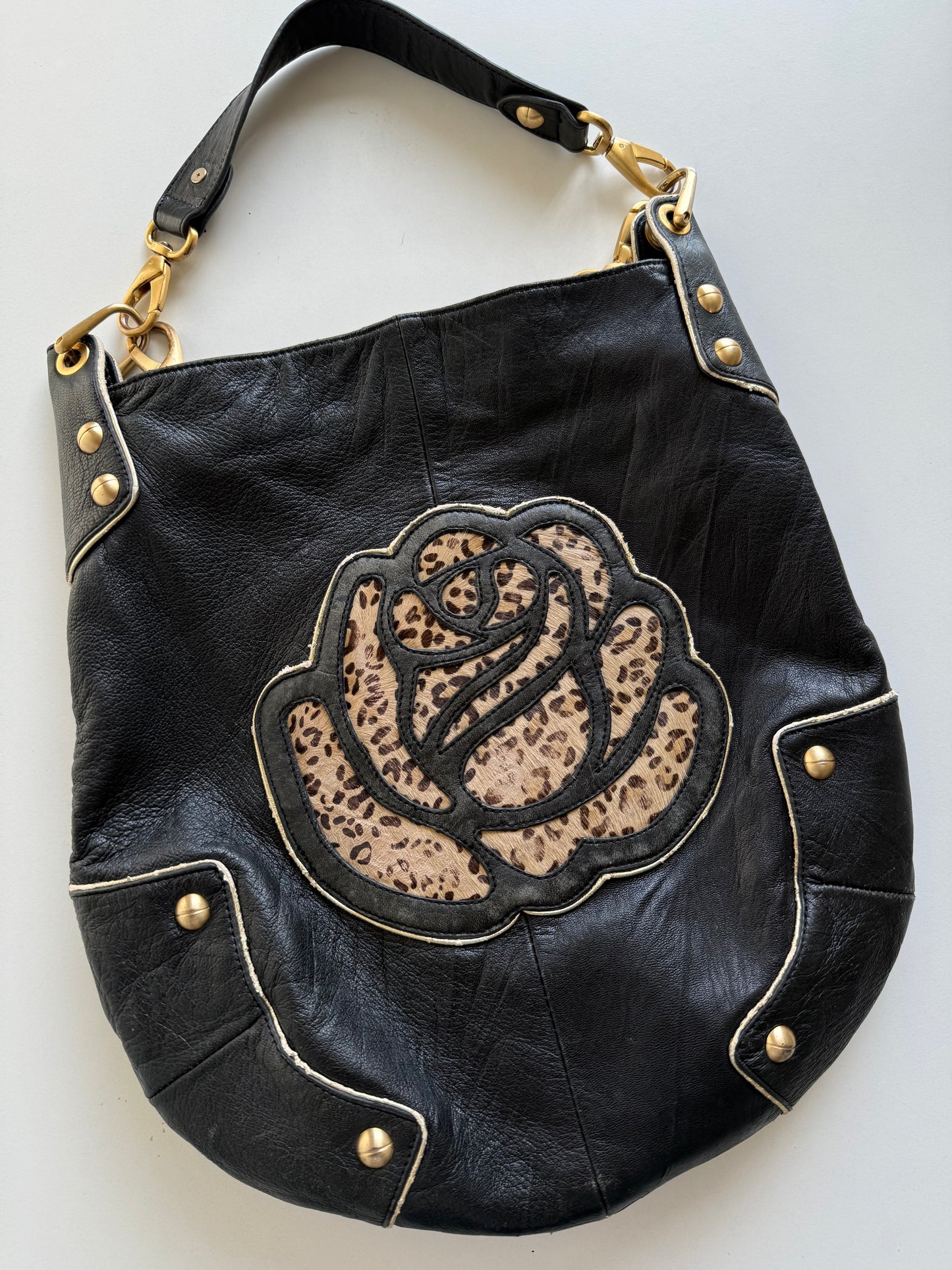 Vintage leather Betsey Johnson purse