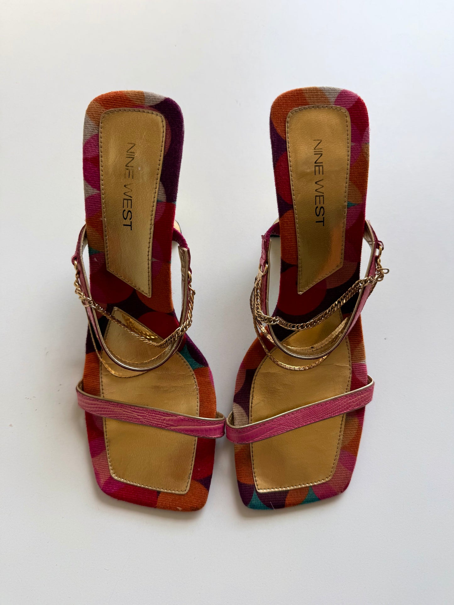 Vintage Nine West chain heels
