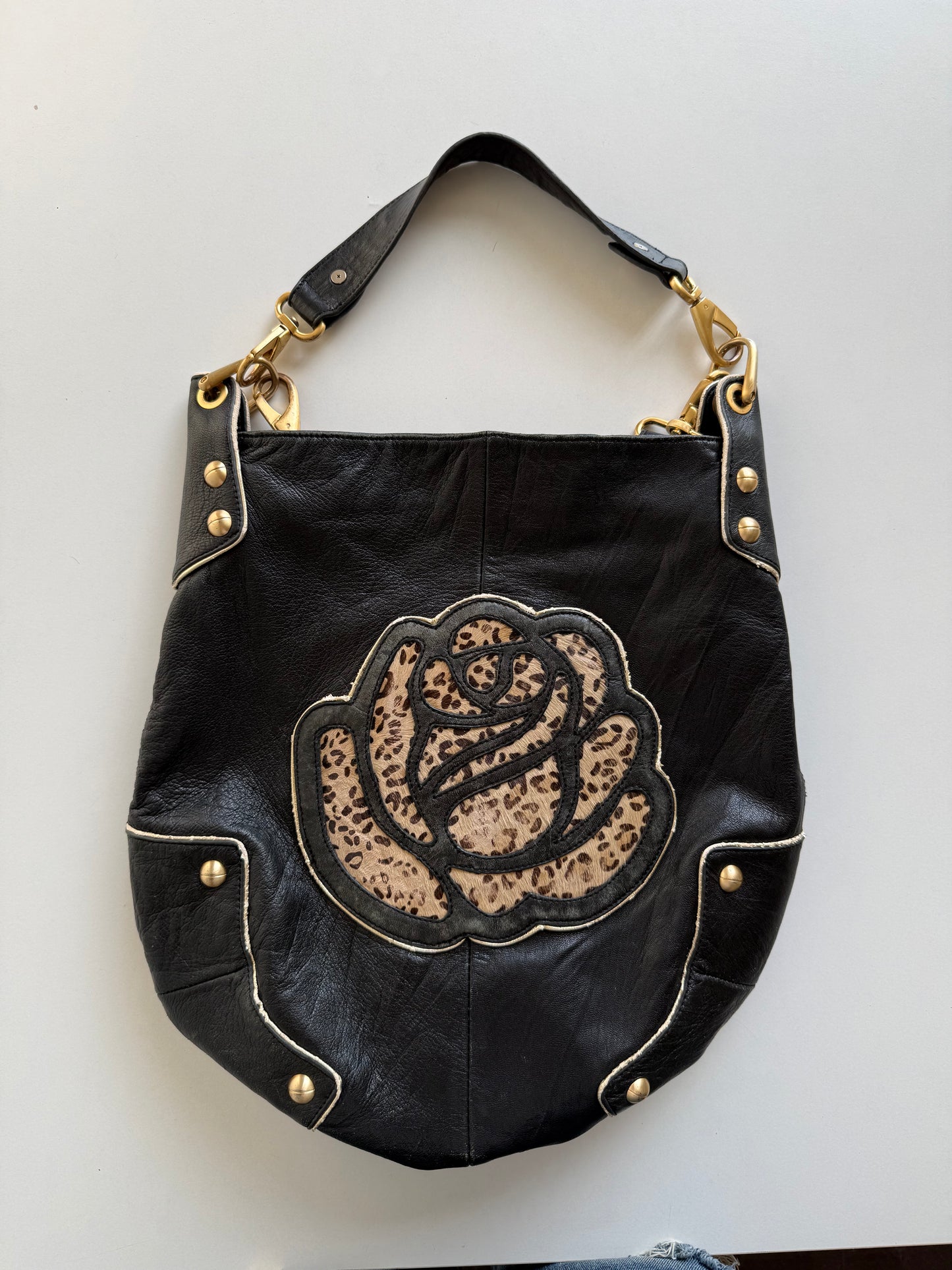 Vintage leather Betsey Johnson purse