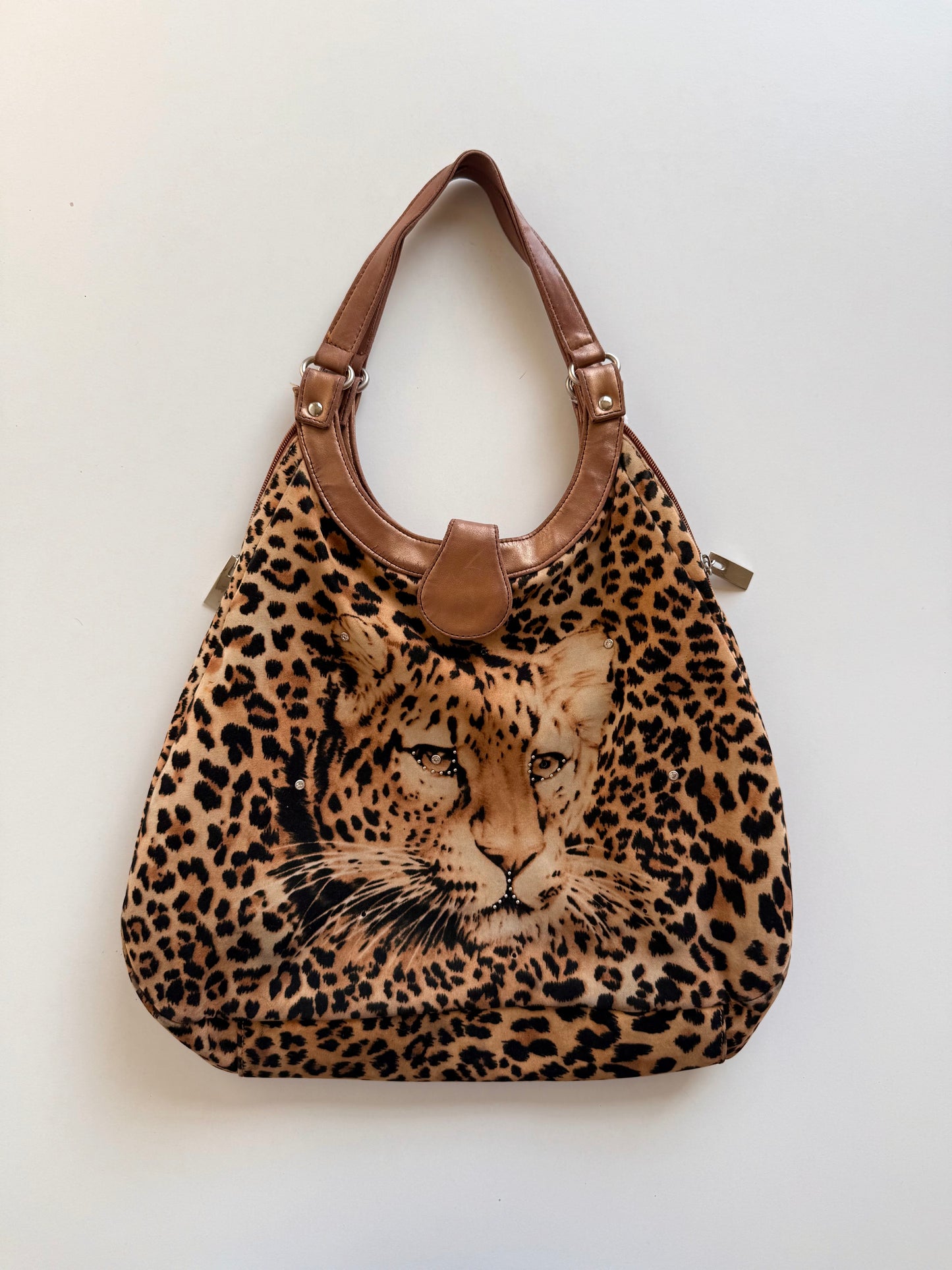 Vintage leopard handbag
