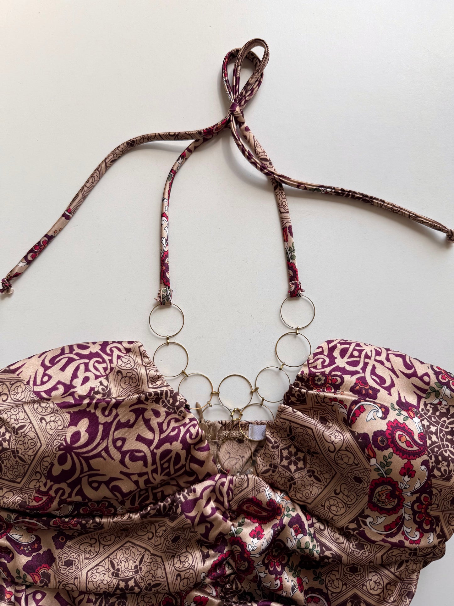 Vintage chain halter top