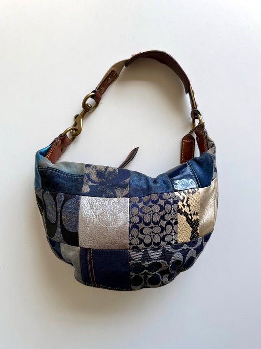 Vintage denim coach bag