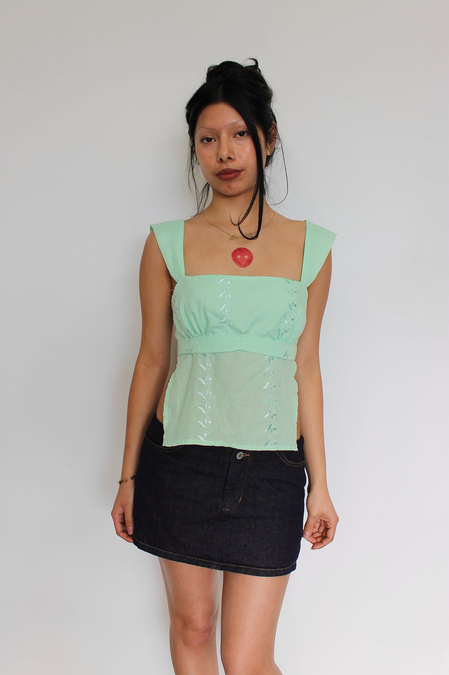 Vintage backless top