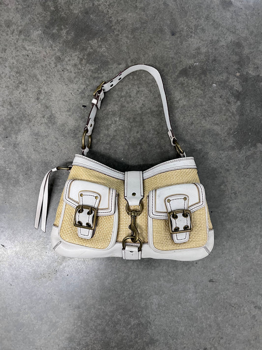 Vintage coach buckled bag