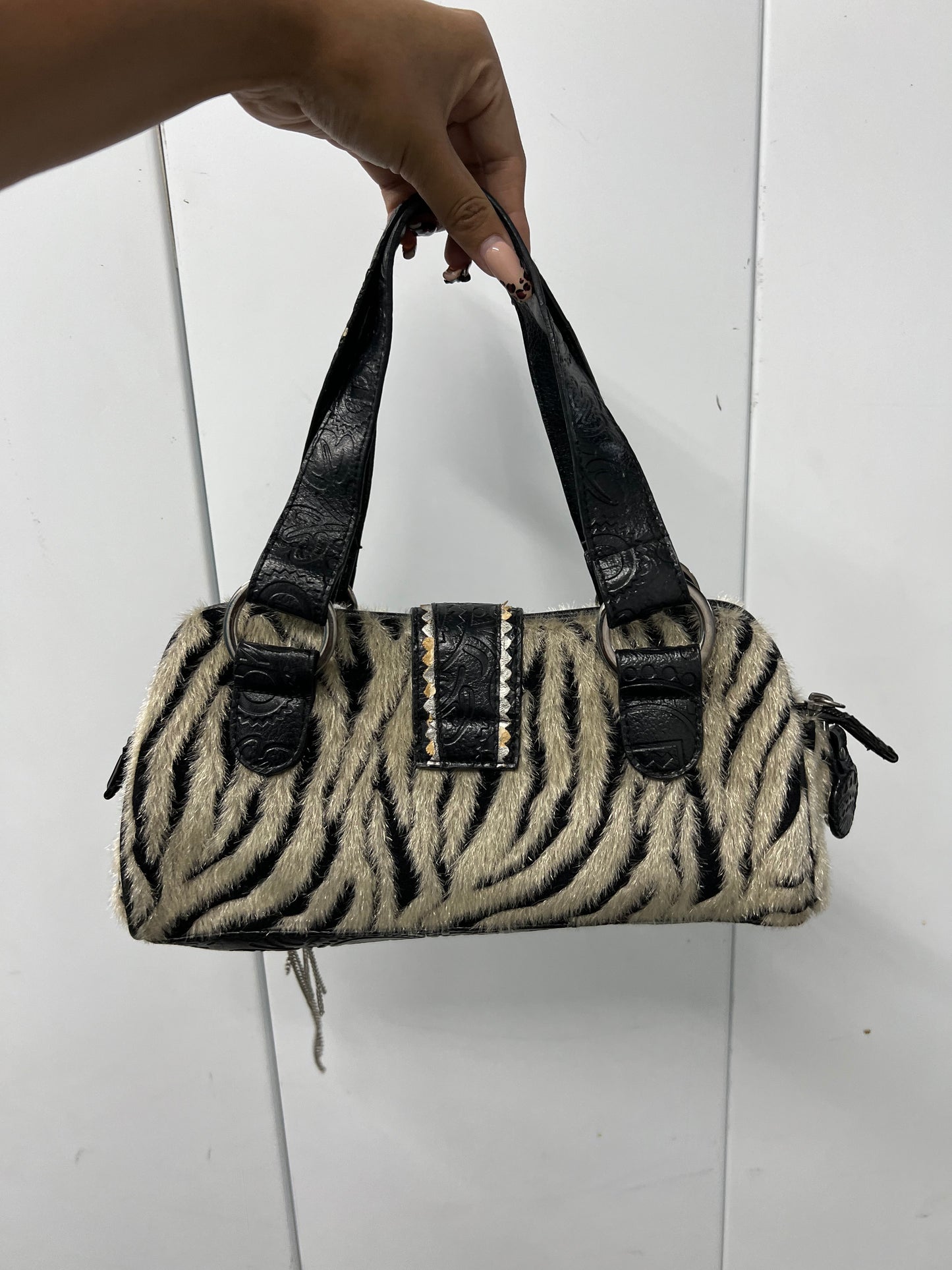 Vintage Fur buckled bag