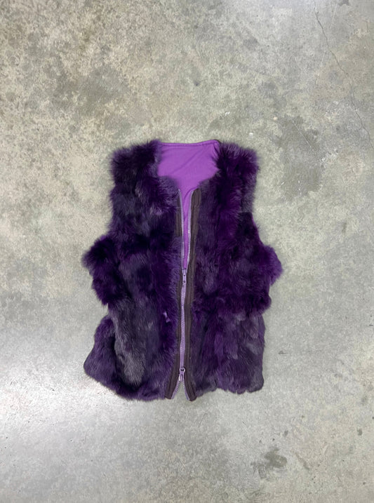 2000’s purple fur vest