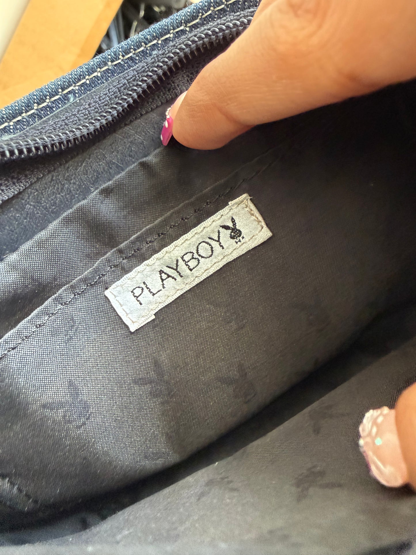 Vintage playboy denim purse