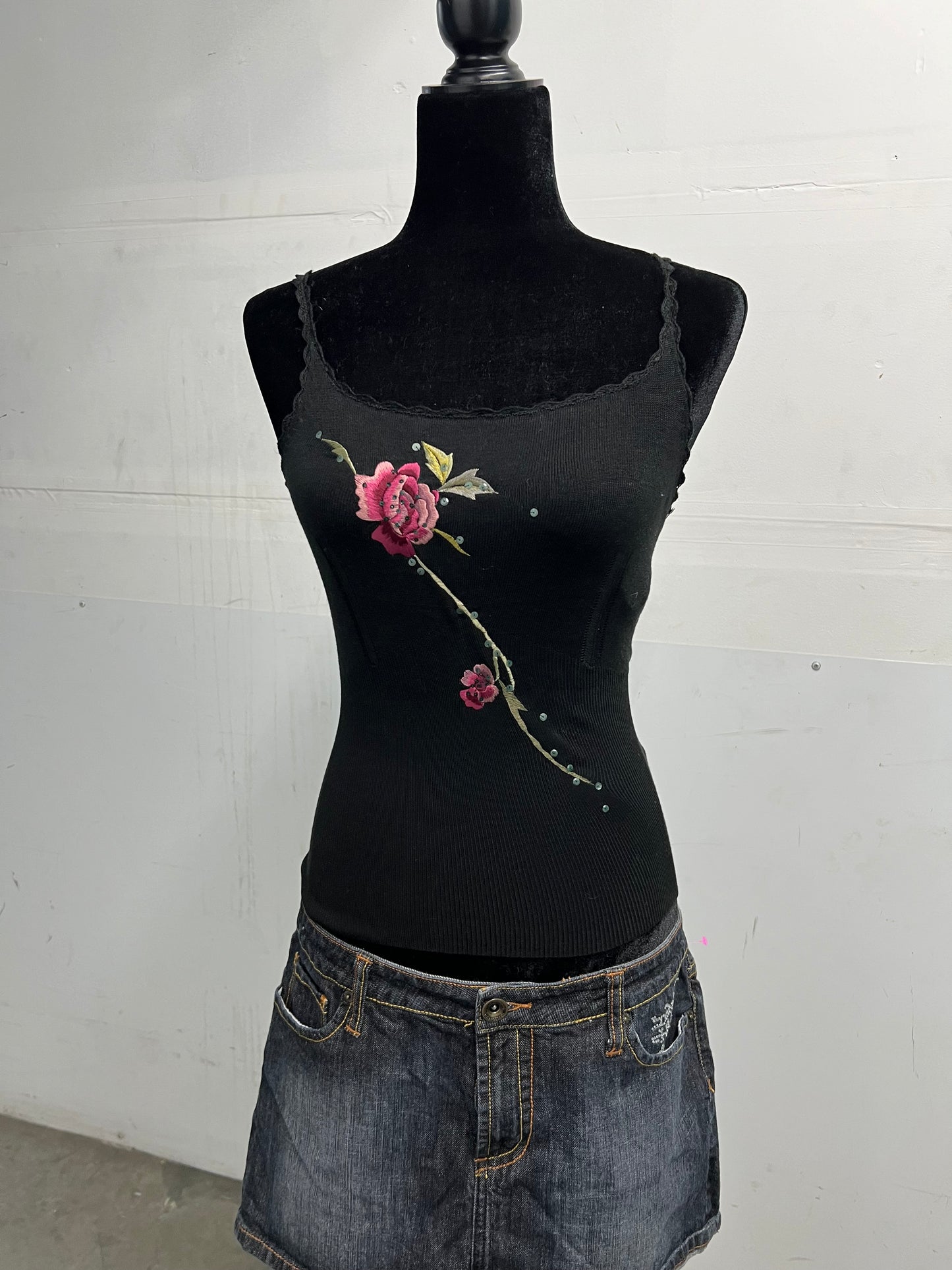 Y2K rose top