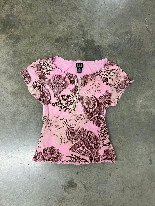 Vintage mesh top