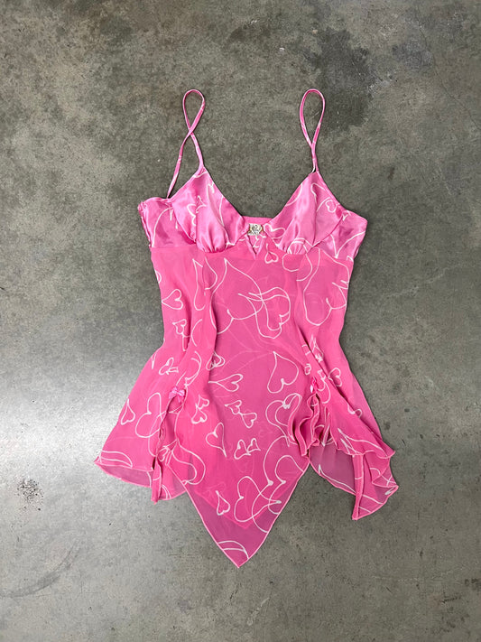 Vintage pink lingerie top
