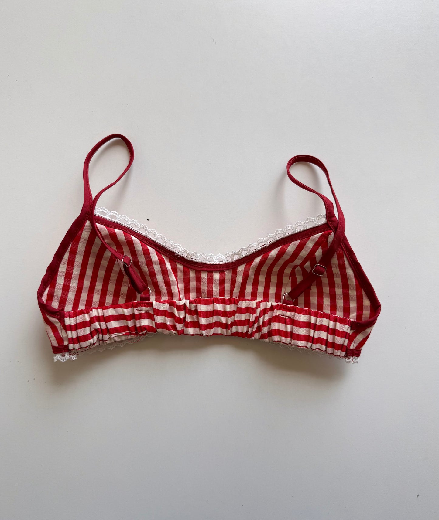 Y2K Gingham bralette