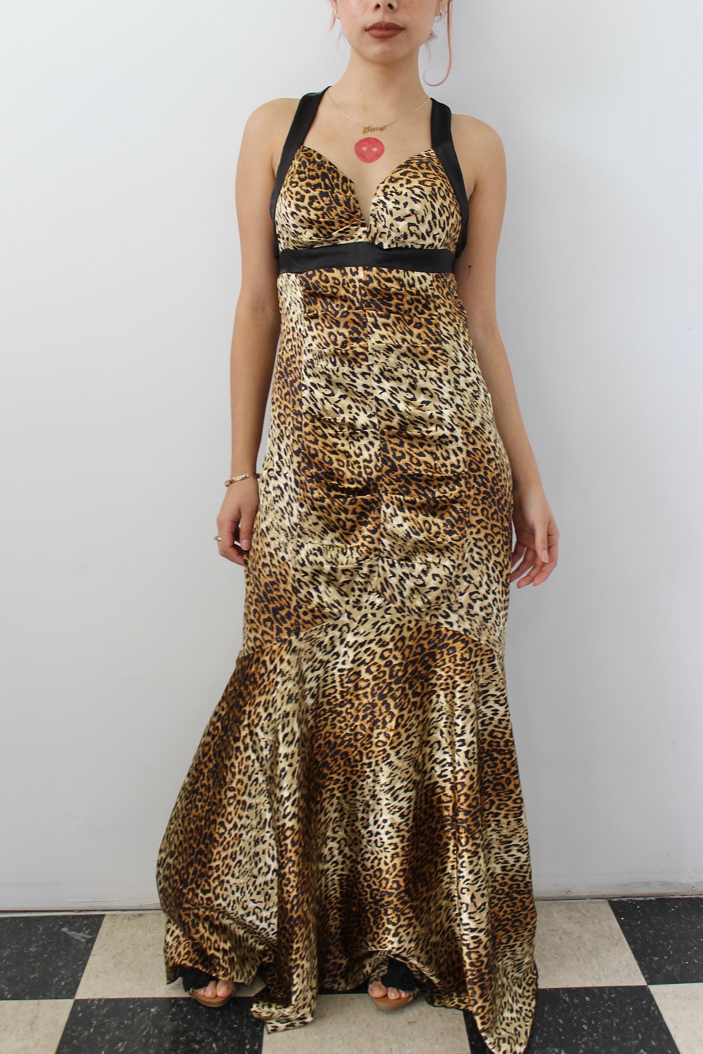 Vintage leopard gown