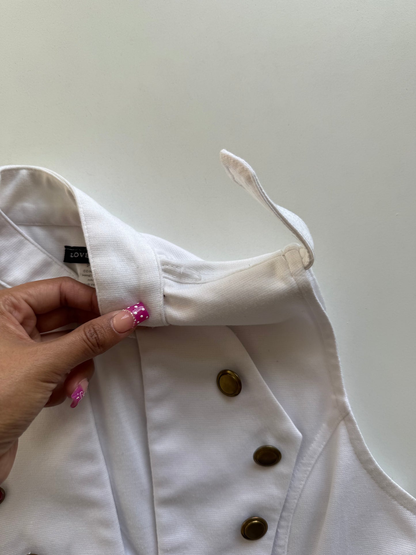 Vintage buttoned zipper vest