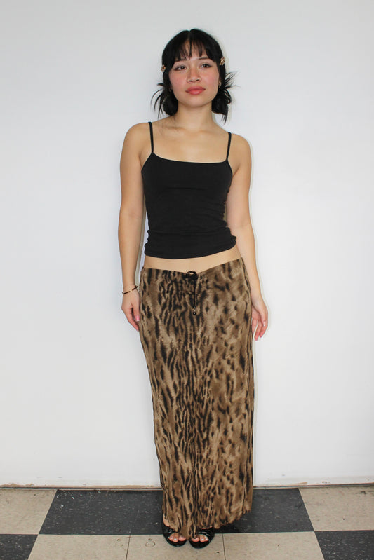 Vintage leopard skirt