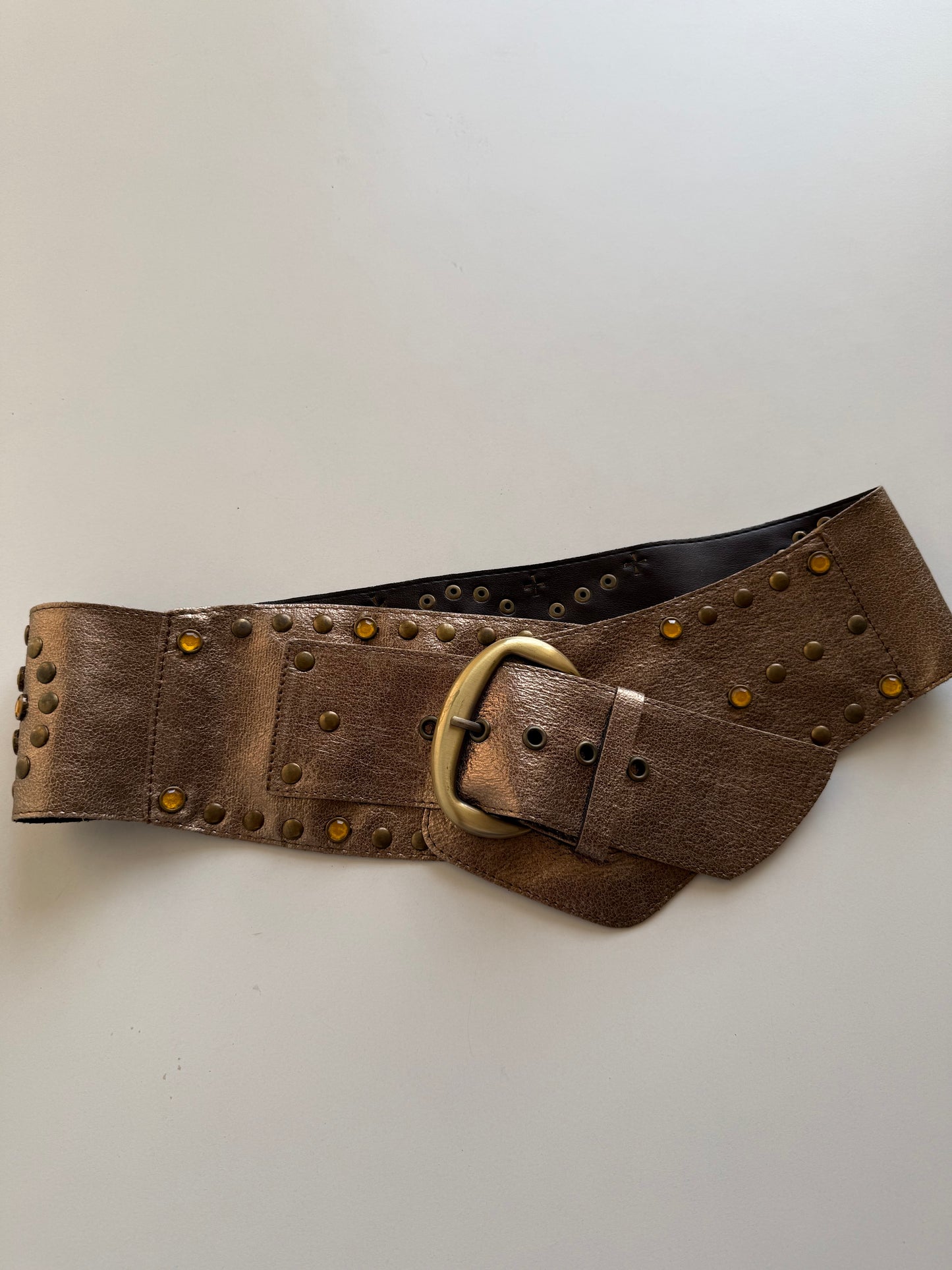 Vintage buckled boho belt