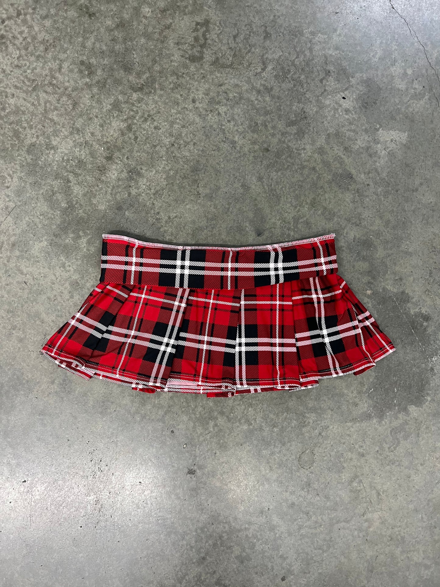 Vintage plaid miniskirt