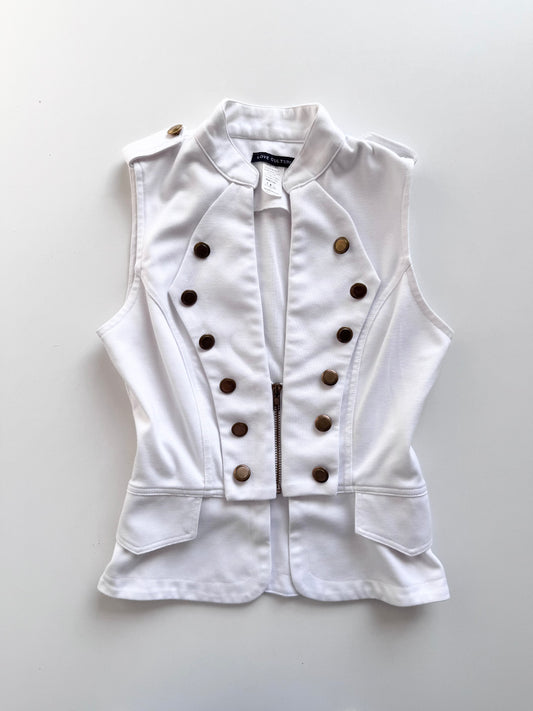 Vintage buttoned zipper vest