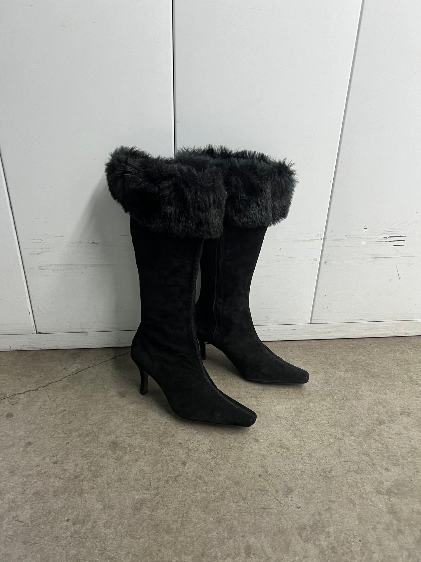 Vintage fur boots