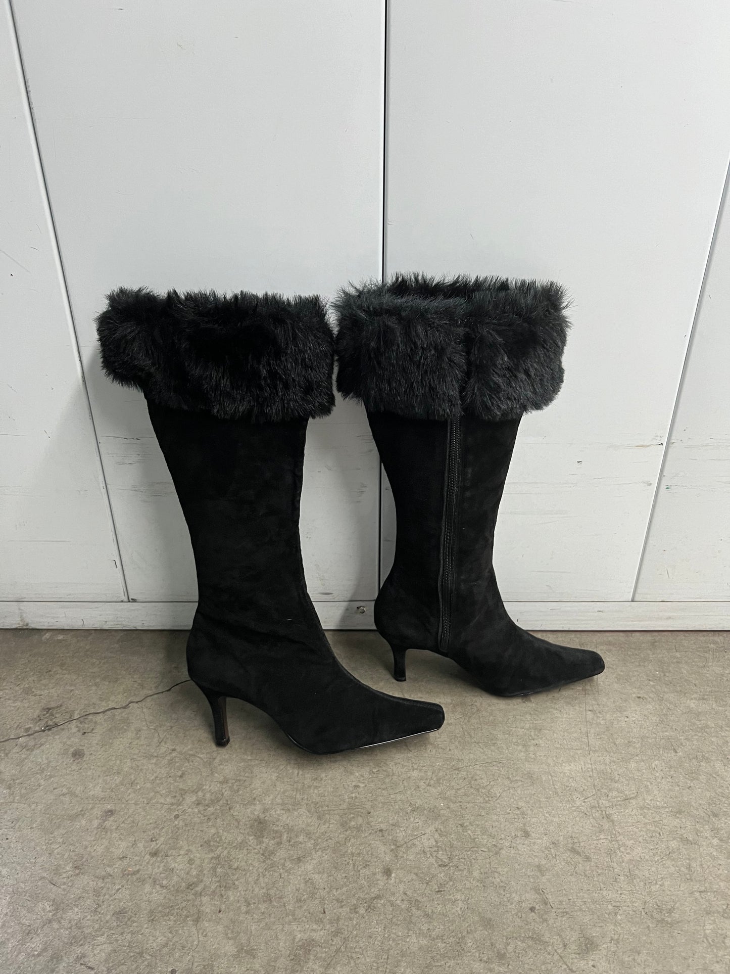 Vintage fur boots