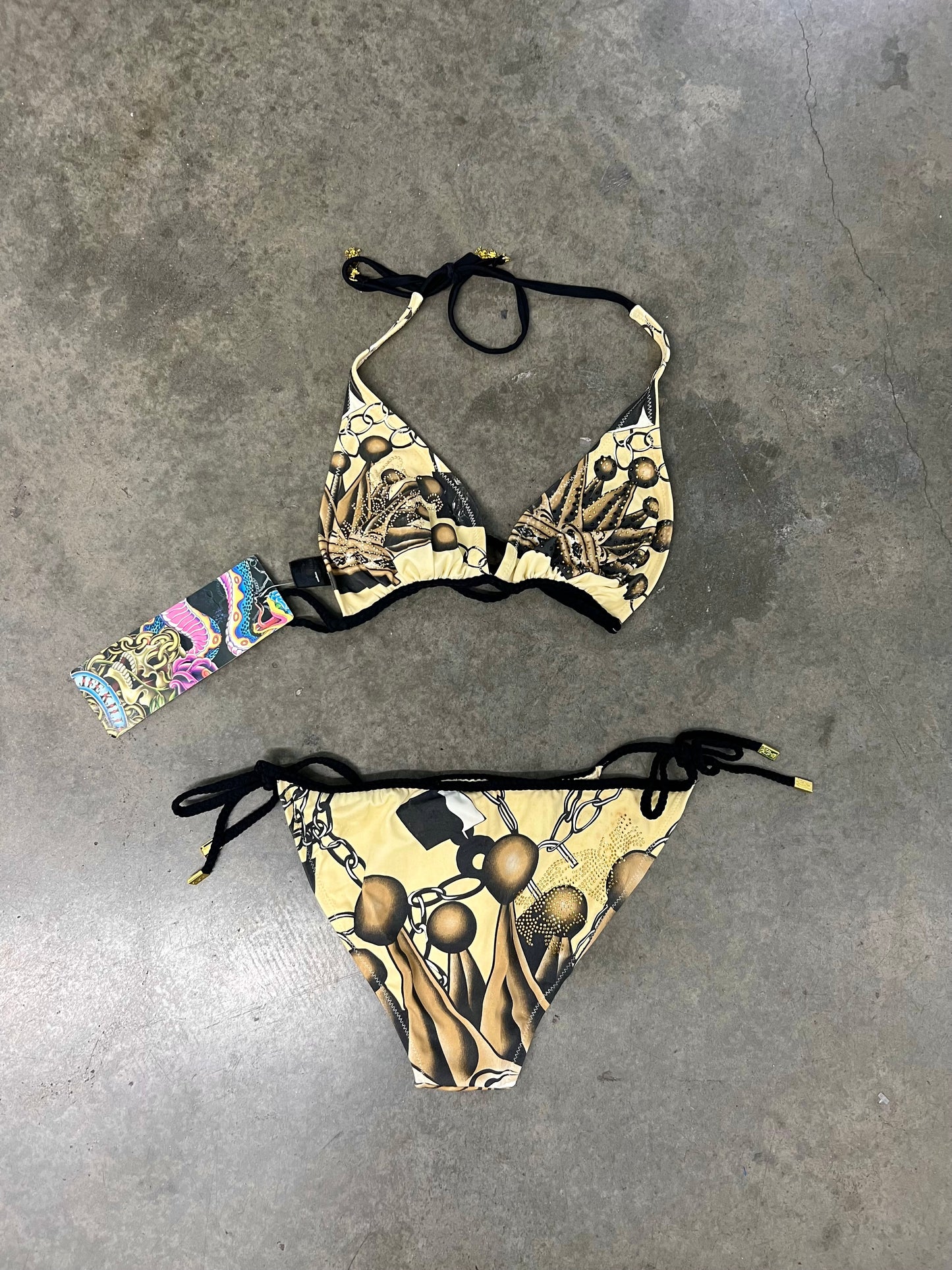 Vintage Christian audigier bikini set