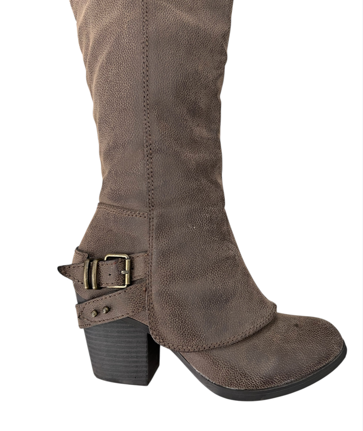 Vintage buckled boots