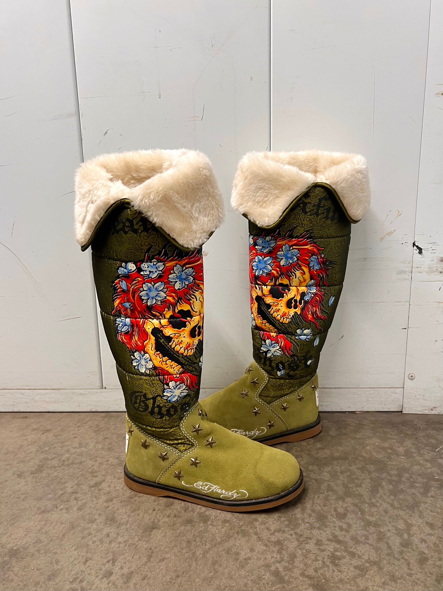 Vintage Ed Hardy boots