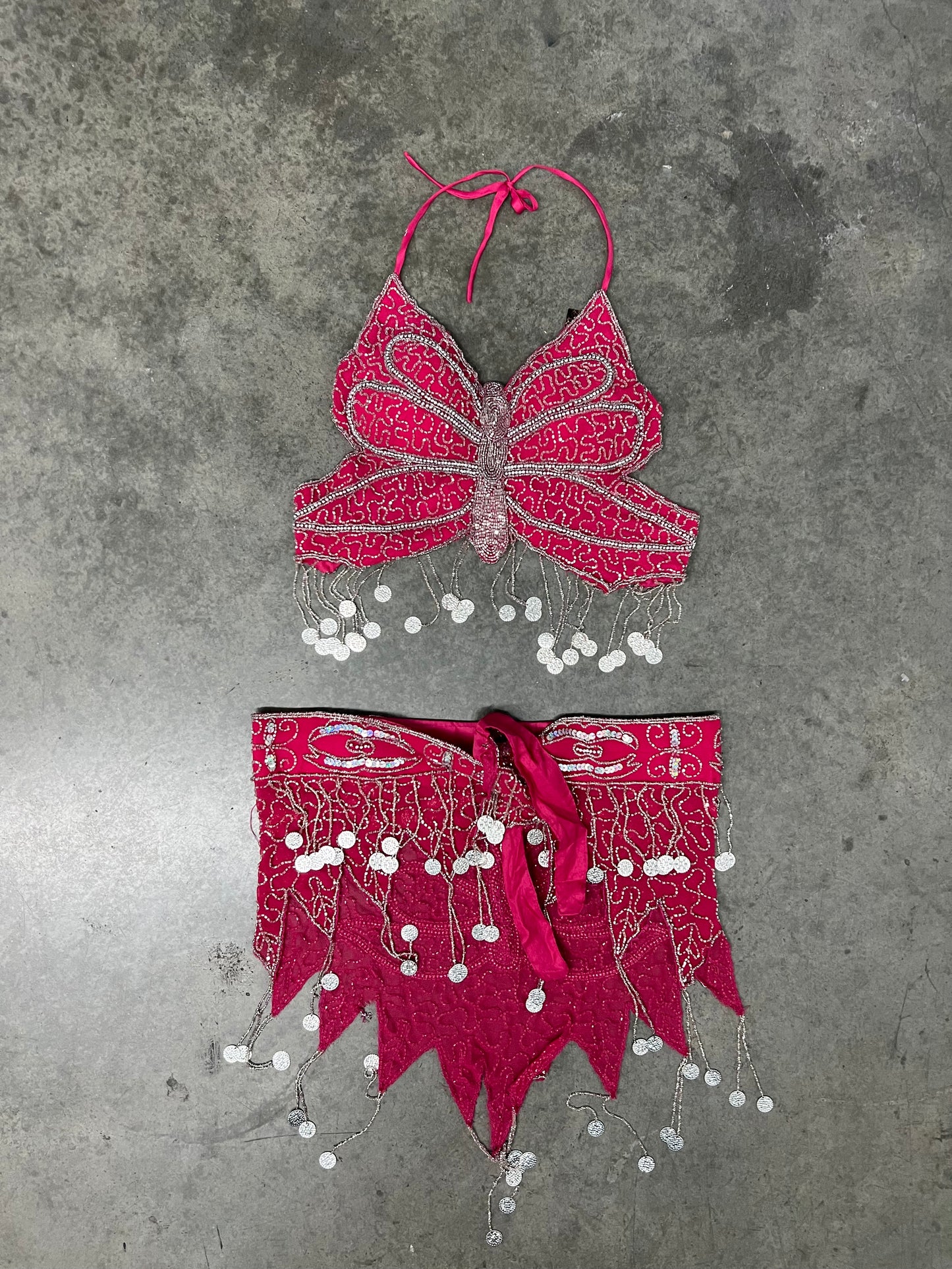 Butterfly beaded set