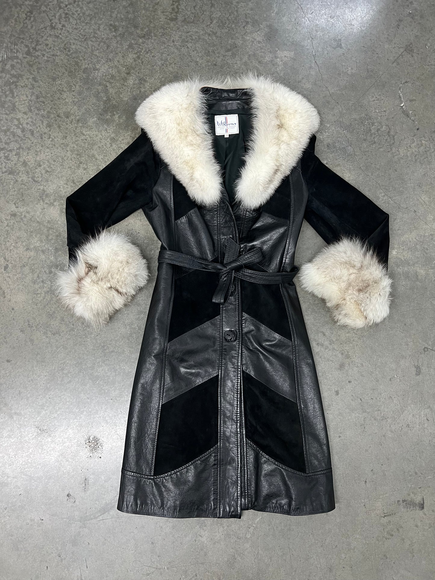 Vintage Wilson’s leather fur coat