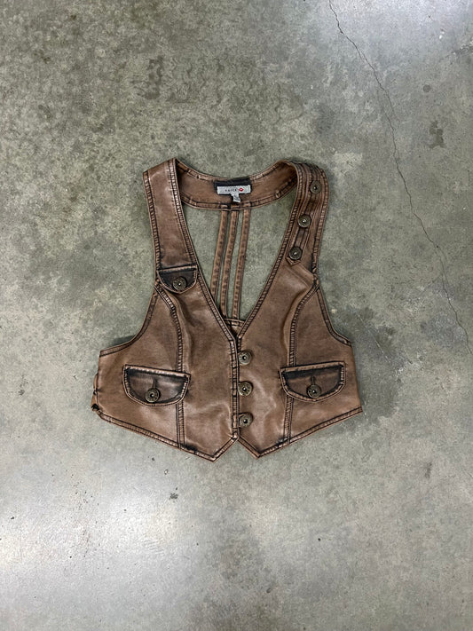 2000’s leather vest