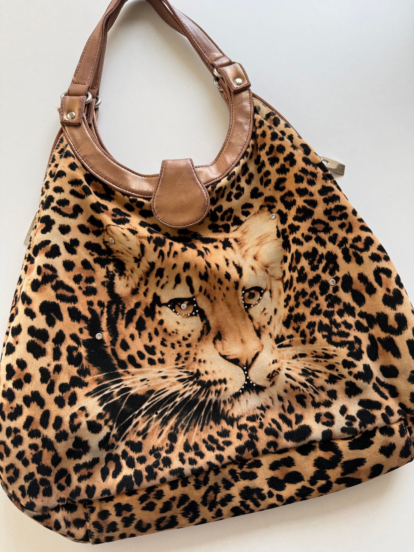 Vintage leopard handbag