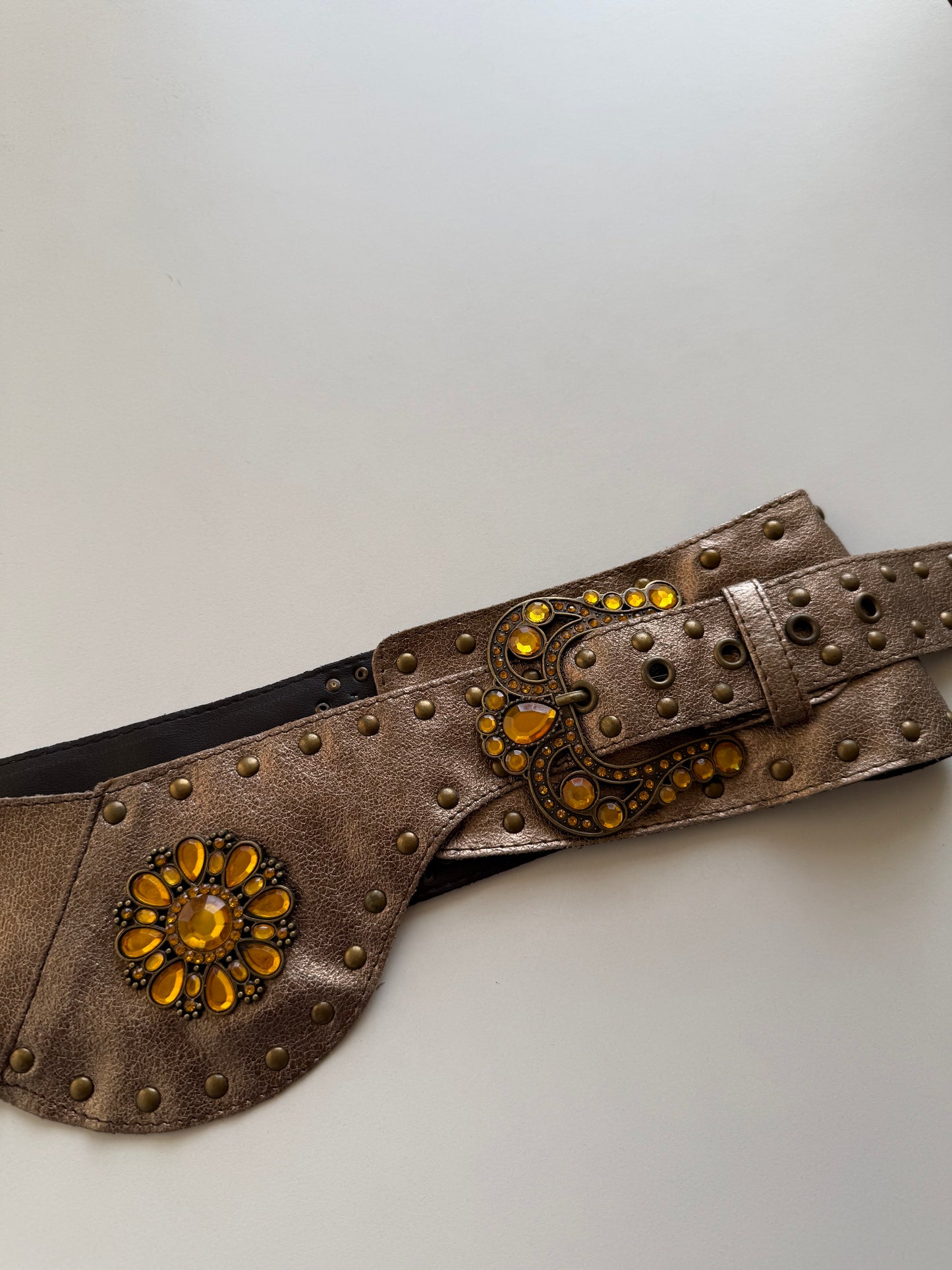 Vintage studded belt