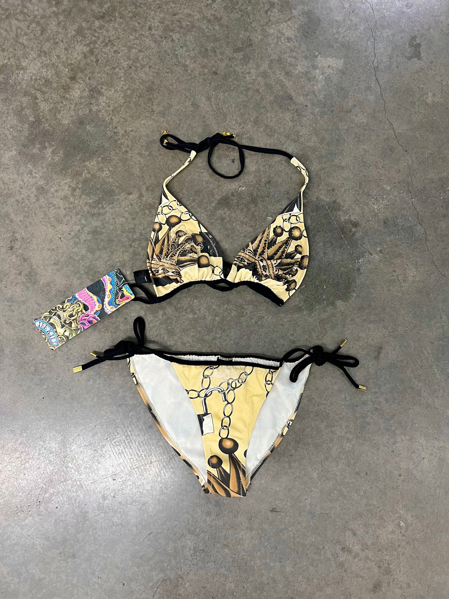 Vintage Christian audigier bikini set