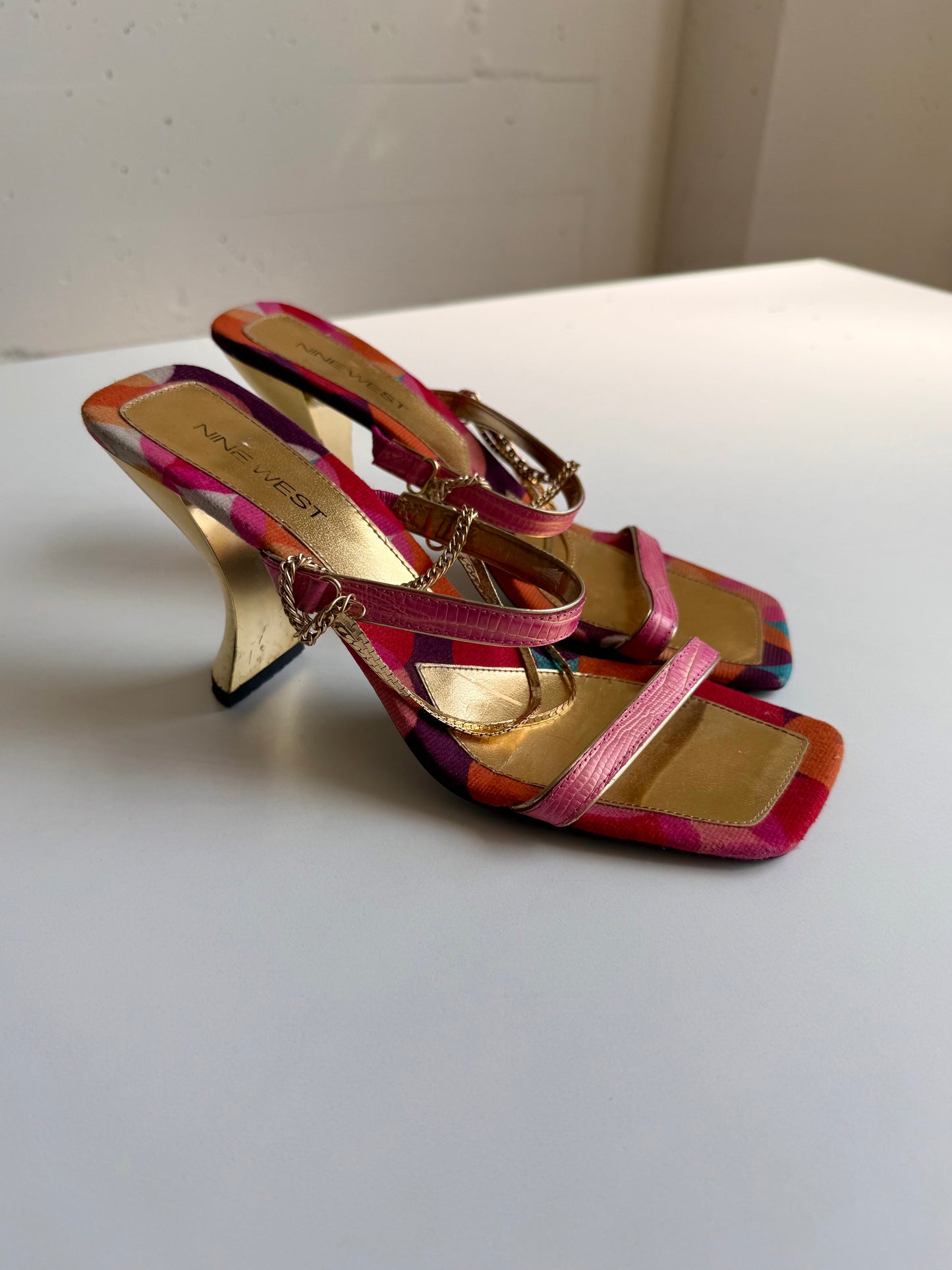 Vintage Nine West chain heels