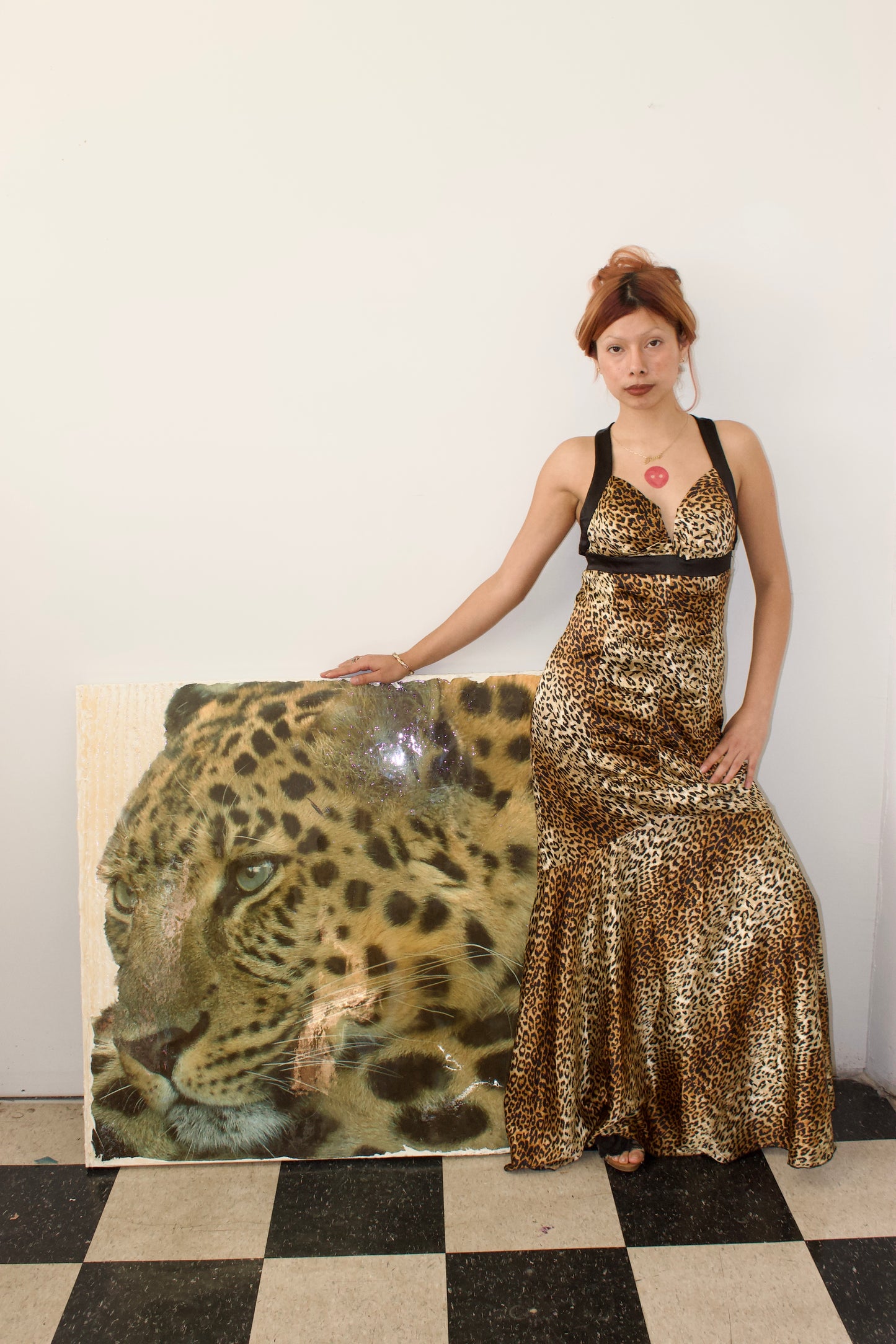 Vintage leopard gown