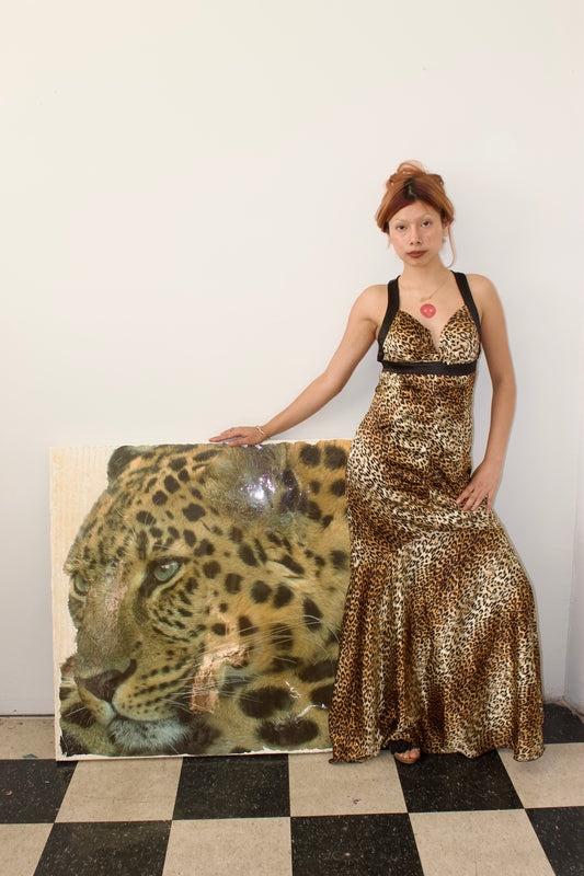 Vintage leopard gown