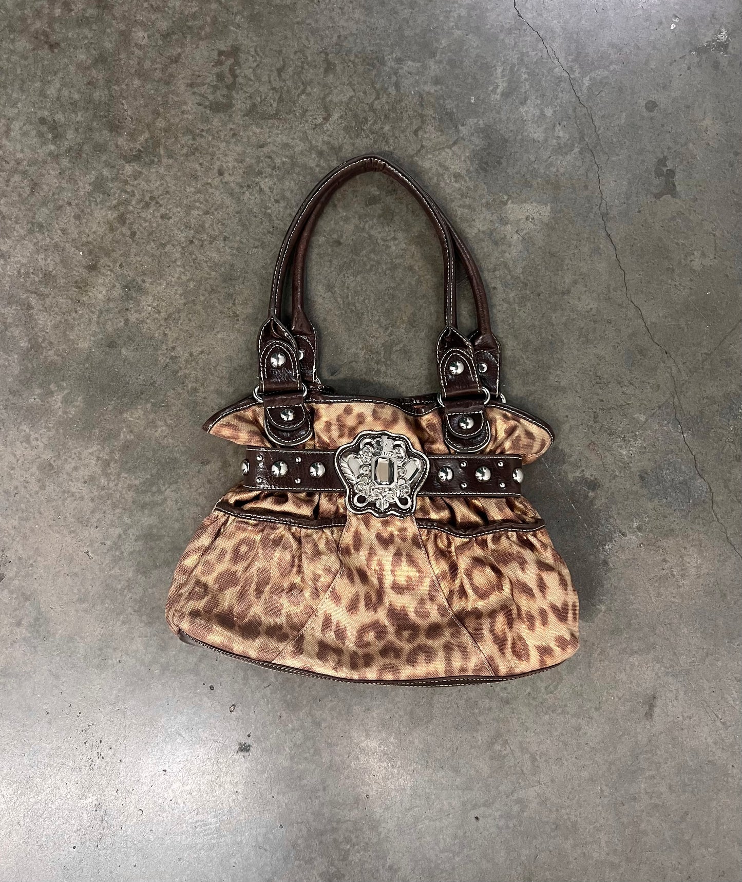 2000s leopard handbag