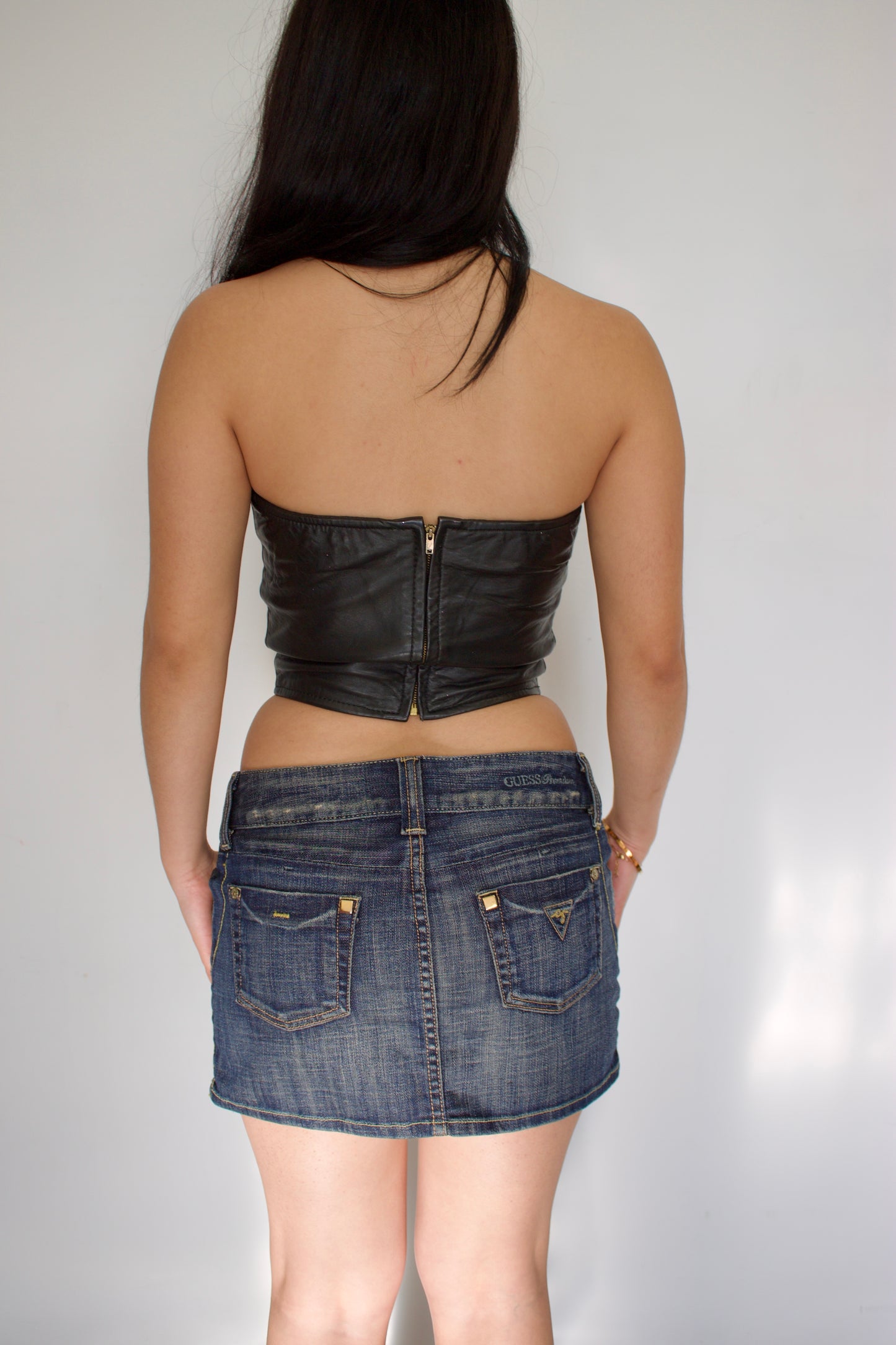 Vintage leather top